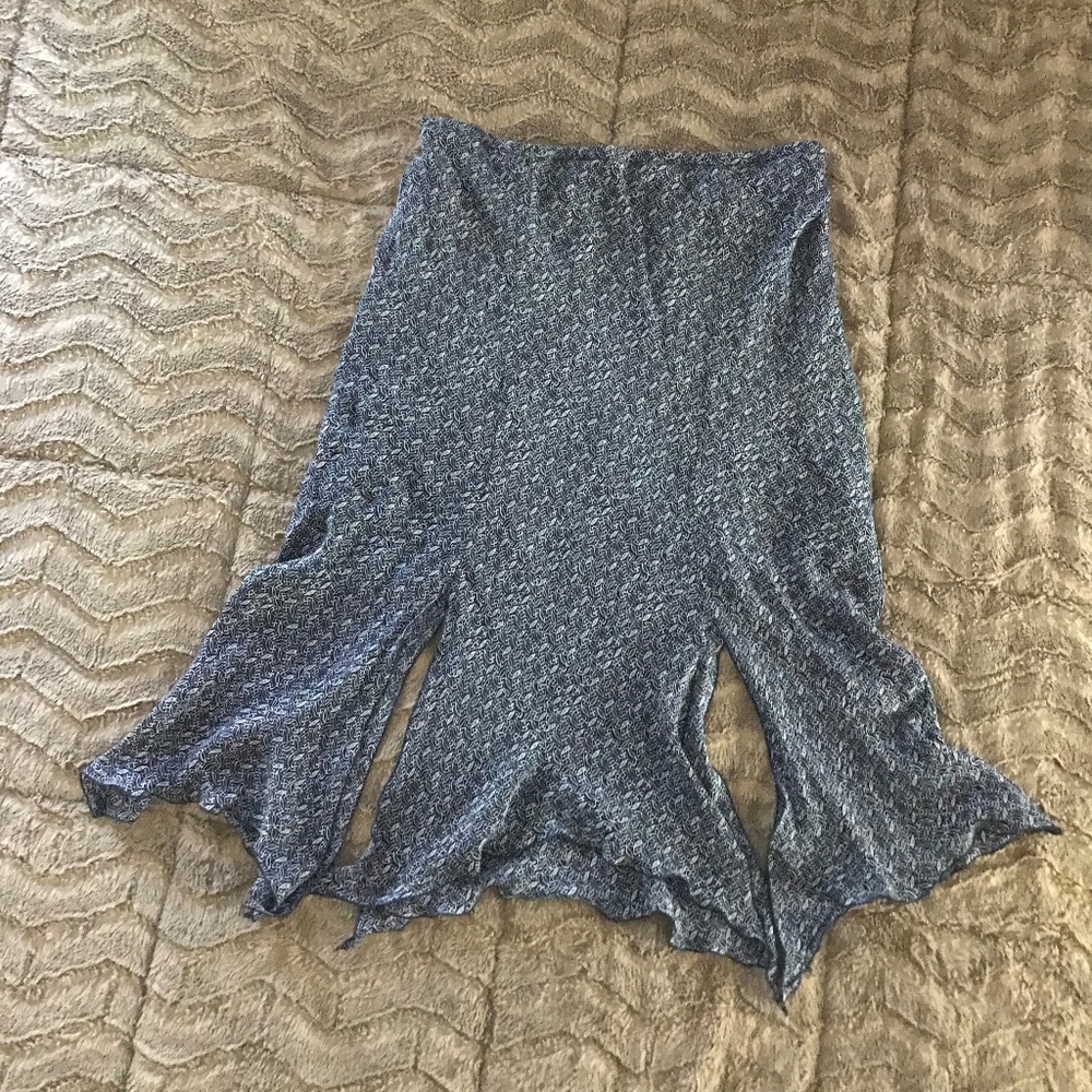 Straight Skirt with Slits